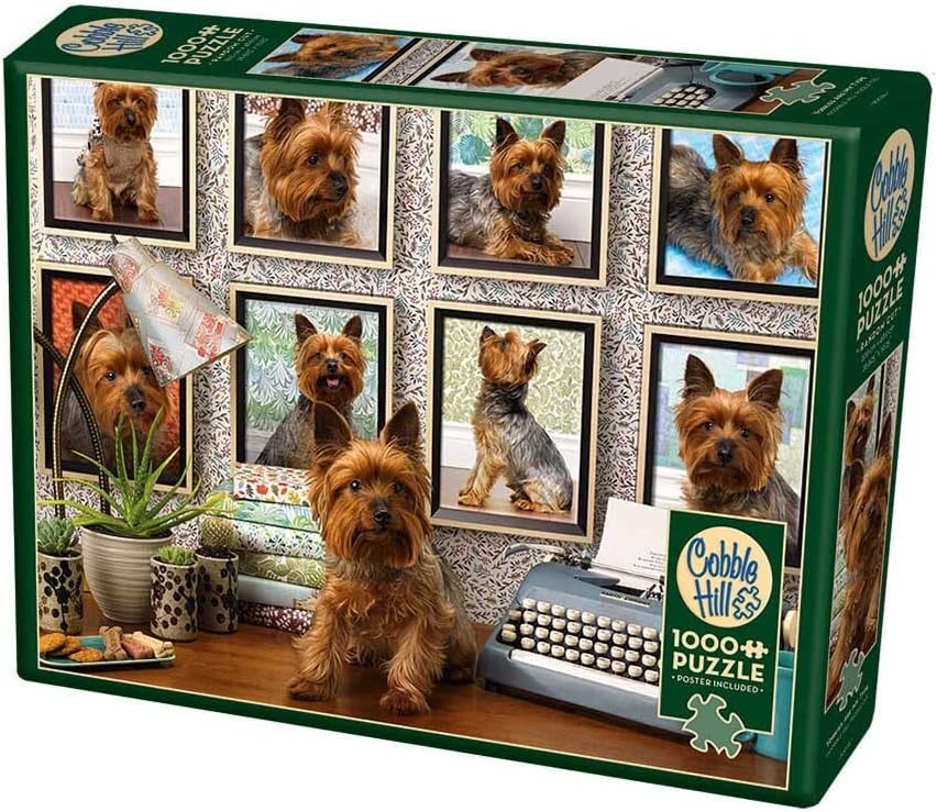 Cobblehill 80038 1000 pc Yorkies are My Type Puzzle, Various