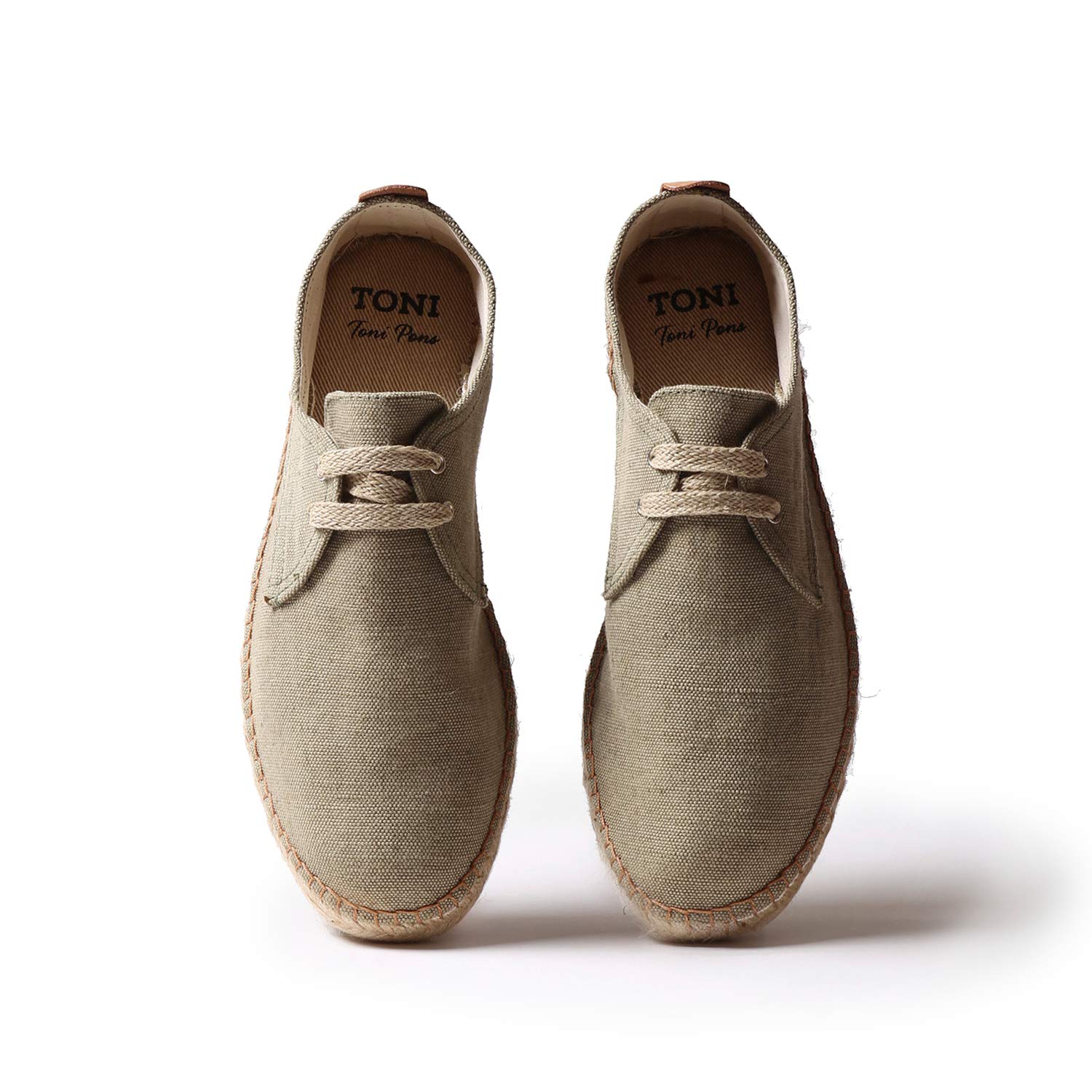 TONI PONS DIXON -Toni Pons men's lace-up espadrille made of cotton fabric.