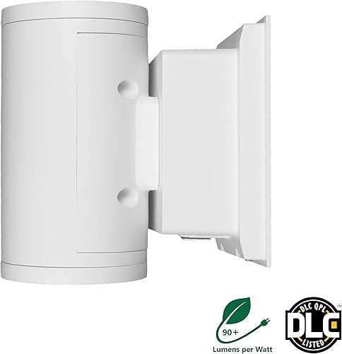 Miniatura 2 de OWCR4U1035MV30WH Dorado 35W - Soporte de pared LED redondo, 3000 K, luz cilíndrica blanca para exteriores, 4
