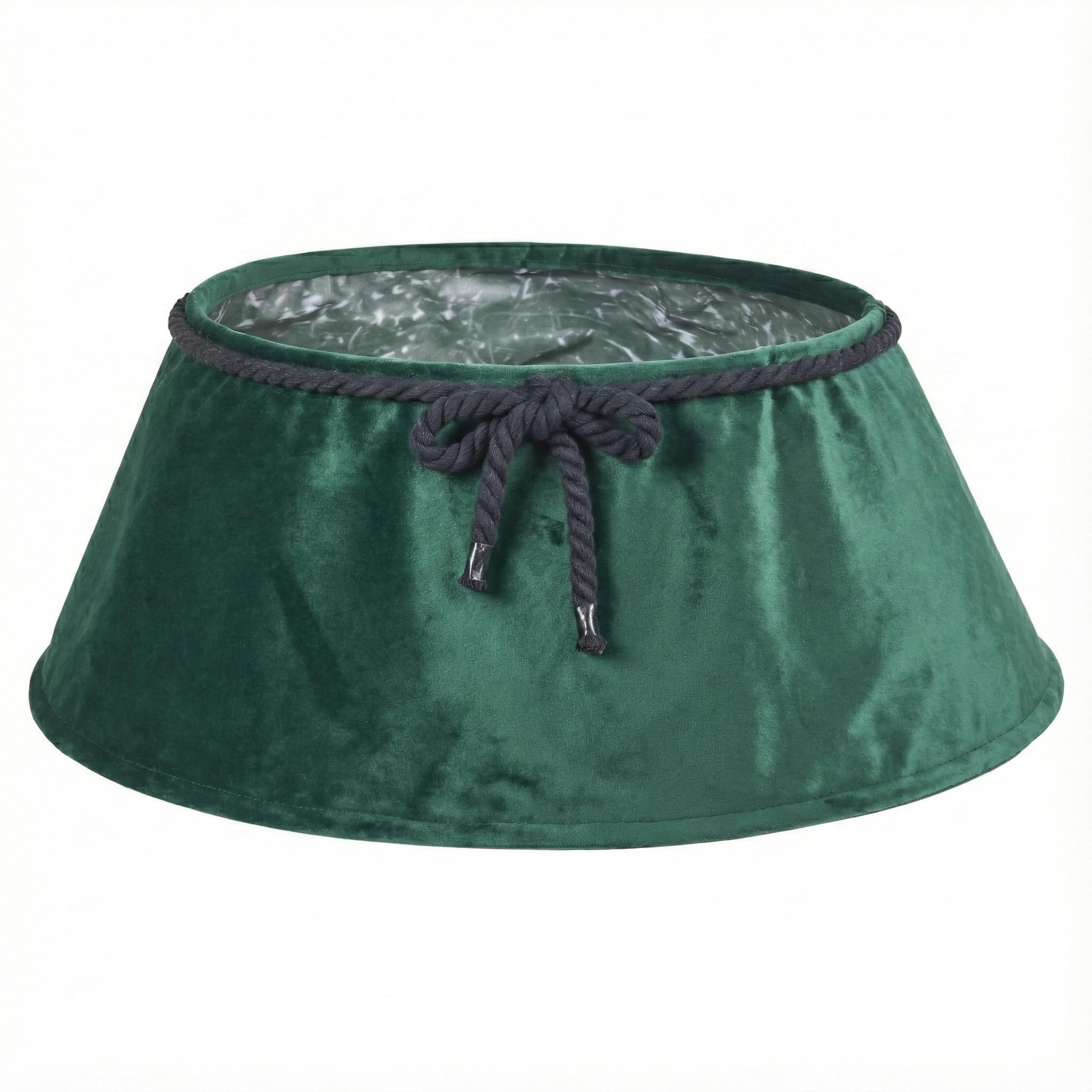 Urbnliving Green Christmas Velvet Tree Skirt Floor Base Cover Decor Mat Home Ornament (Green)