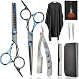 Hair Cutting Scissors Haircut Shears Kit, Fcysy Professional Barber Shears Set, Hairdressing Salon Scissors Blending Shears Barber Accessories for Hairdresser Home Use