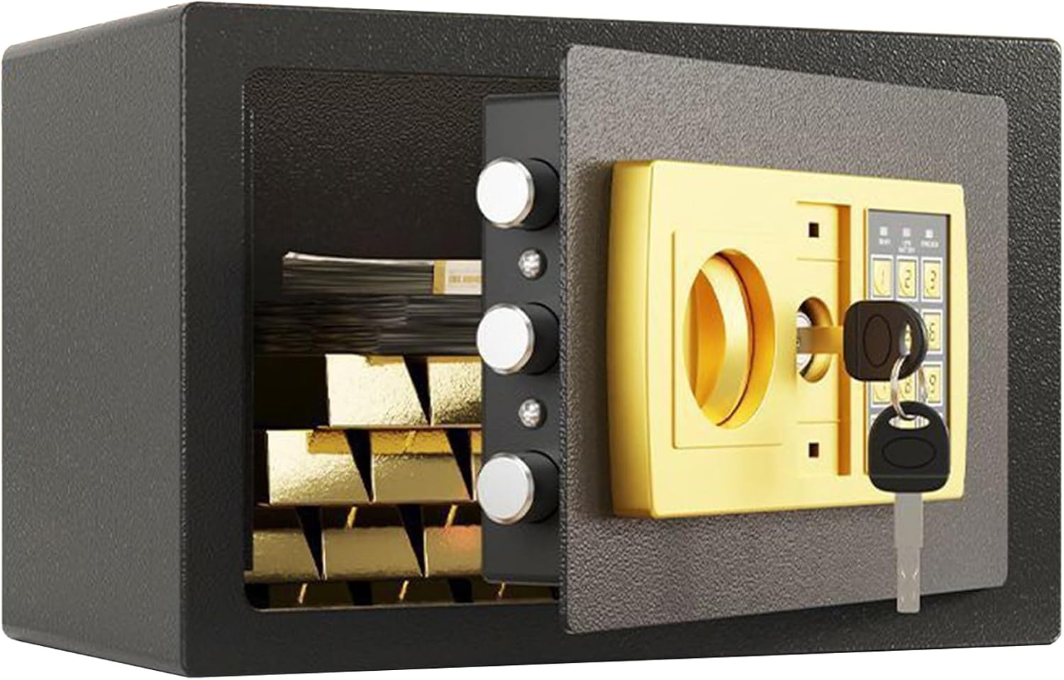 Amazon.co.jp: 金庫 家庭用 小型 電子金庫 22L 業務用 a4ファイル対応