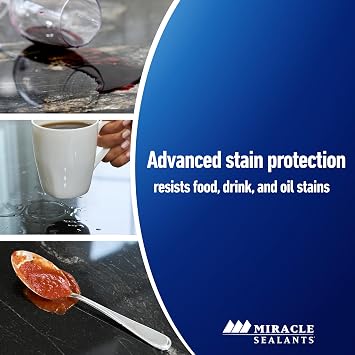 Miracle Sealants Countertop Sealer for Granite, Quartz, Marble, Quartzite, Travertine 16 oz