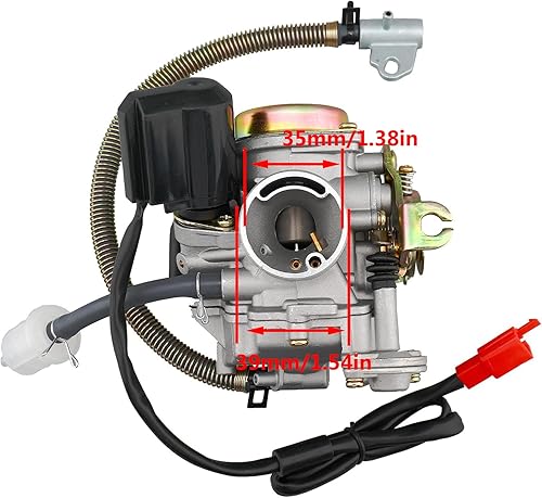 Miniatura 2 de Carburador de 50CC con colector de admisión de piezas de filtro de aire para motor de carburador de 49cc 50cc GY6 de 4 tiempos de alto rendimiento