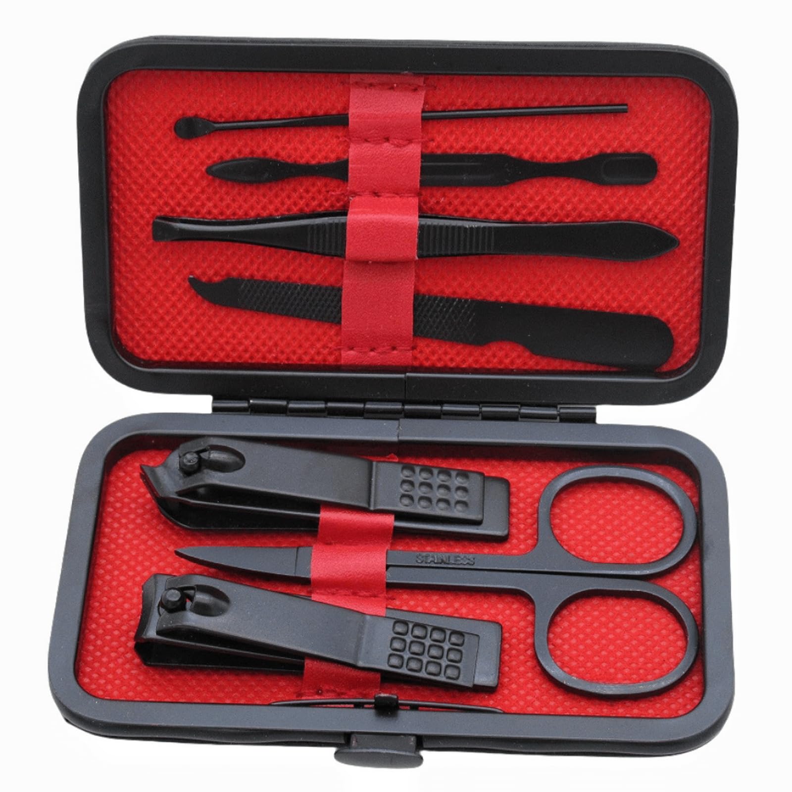 7PCS Nail Clippers Set Fingernail and Toenail Clipper Cutters Manicure Pedicure Kit Stainless Steel Professional Grooming Kits Nail