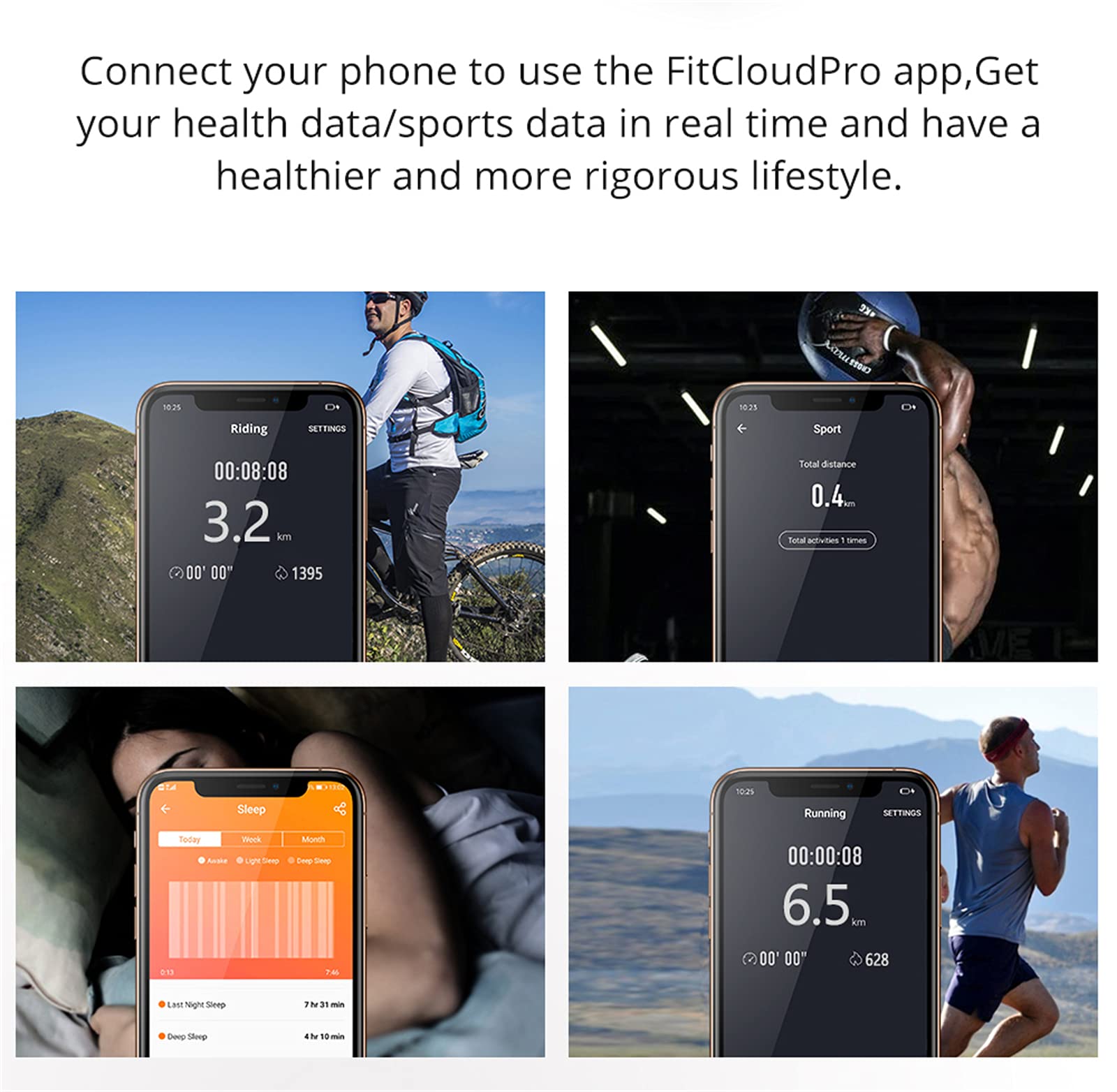 Inteligentne zegarki do telefonów z systemem Android i iOS Smartwatch Fitness Tracker Fitness Watch męskie i damskie zegarki sportowe (kamuflaż)