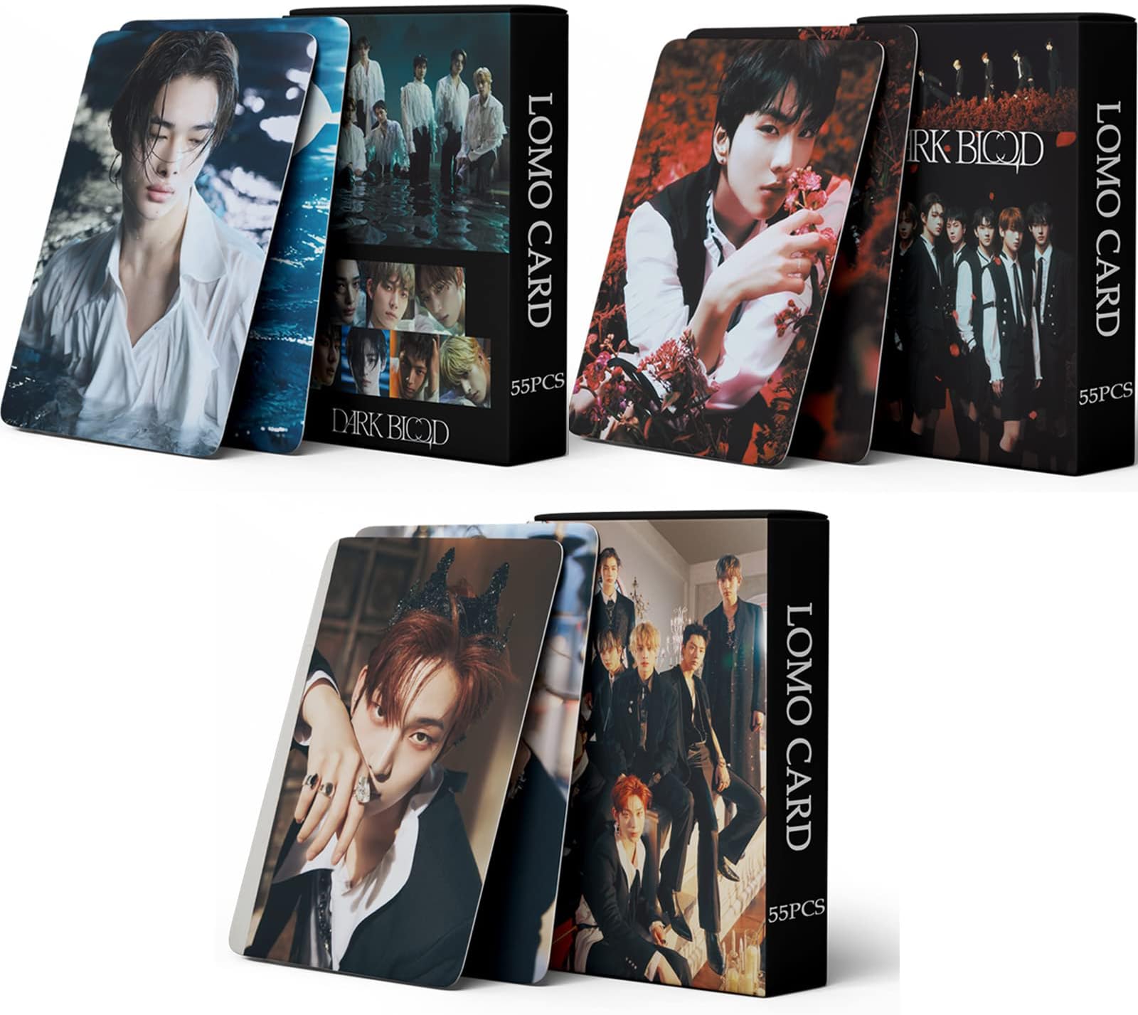 QeSte 6 Boxes/330Pcs ENHYPEN Photocards KPOP Merchandise Lomo Card Set En Fans Gift