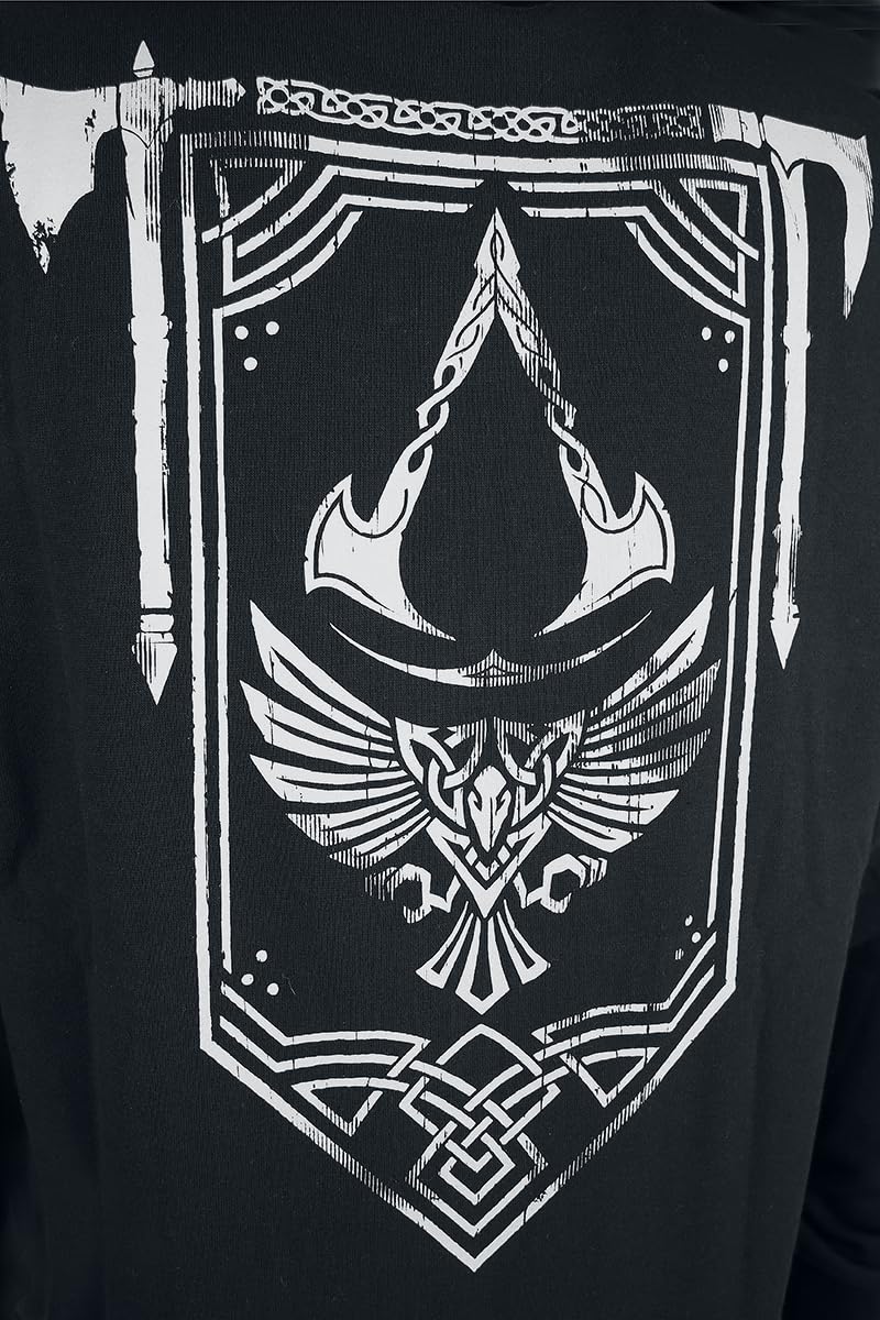 Assassin's Creed Valhalla - Crest Uomo Felpa Jogging Nero Regular