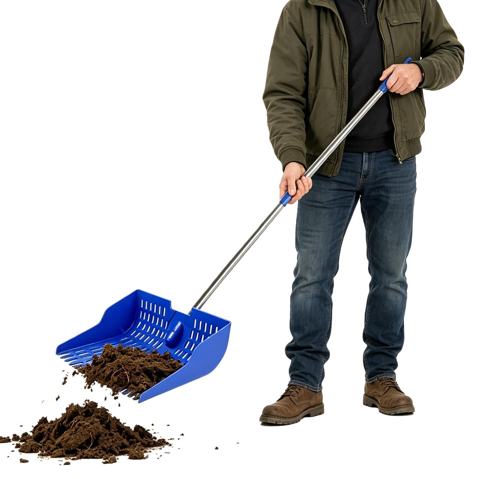 Ramasse-crotte détachable en métal pour le nettoyage de la cour et du jardin