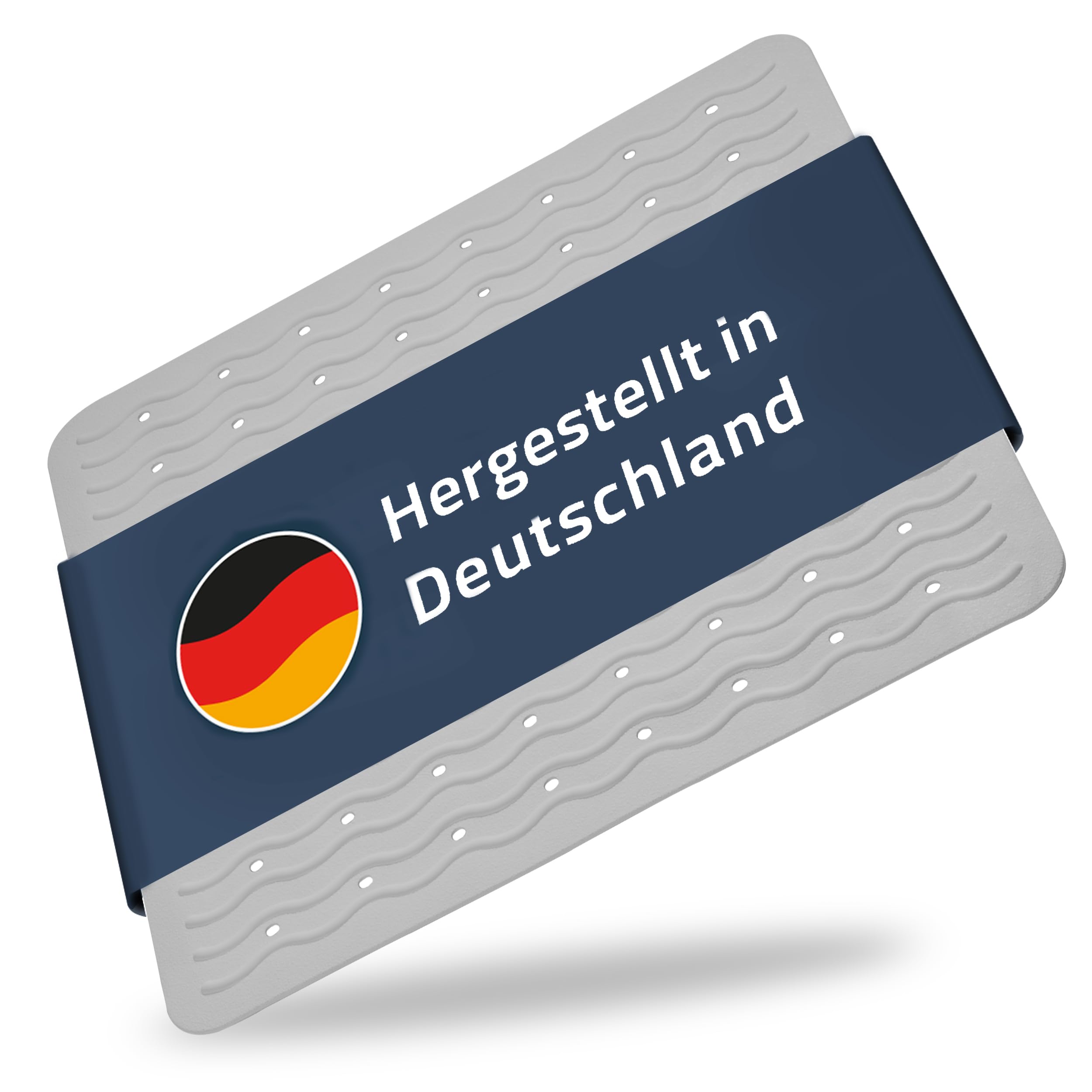 RIDDER – Duscheinlage Playa ca. 54x54cm, grau, 100% TPE | Made in Germany Duschmatte aus hautfreundlichem TPE. Maschinenfeste Antirutschmatte mit Saugnäpfen & Ablauföffnungen