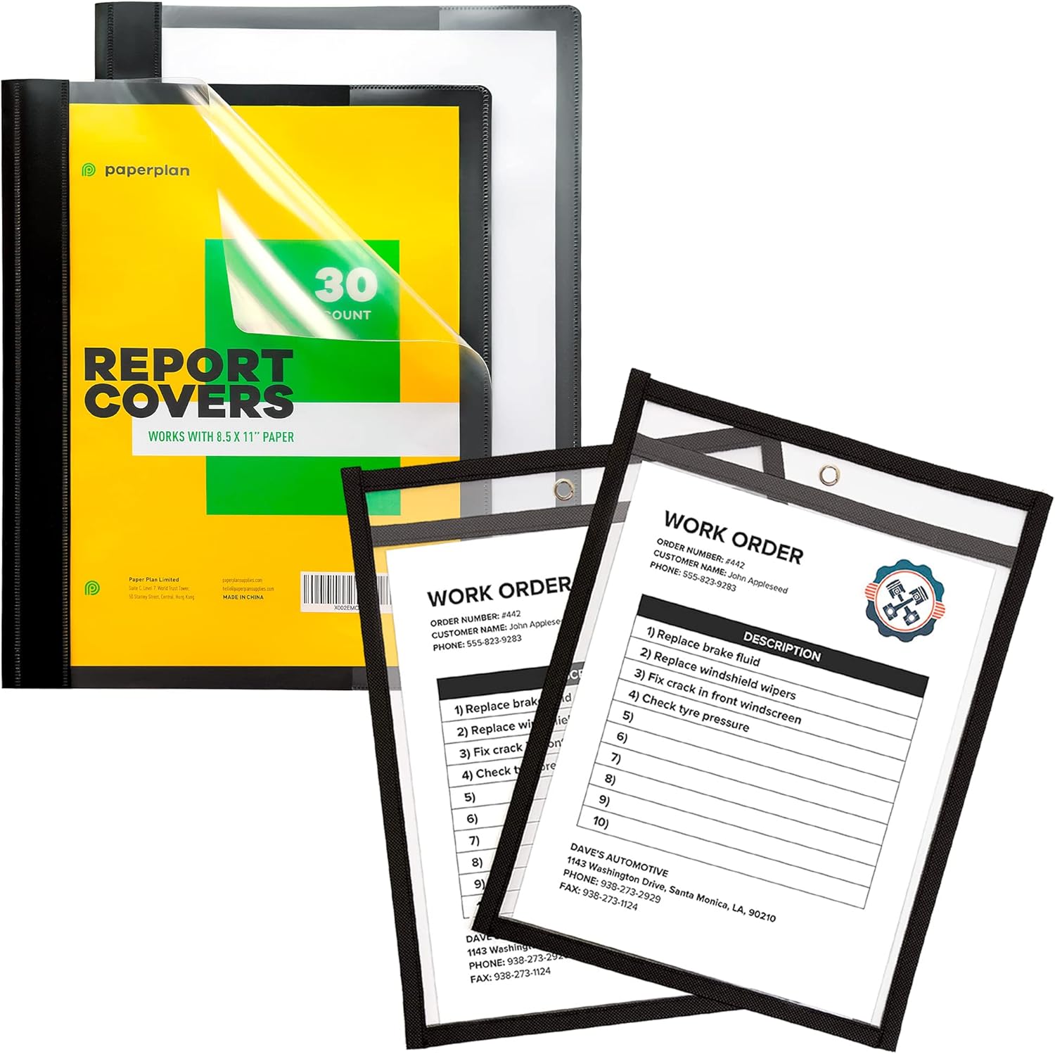 Bundle Product Image Job Ticket Holders 9x12 (30 Pack