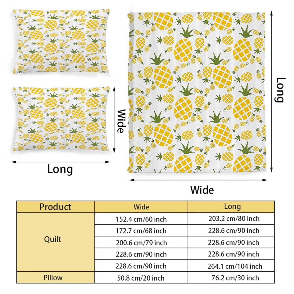 Double Couette Ananas Et Thé Vintage - Spartex - Taille Queen