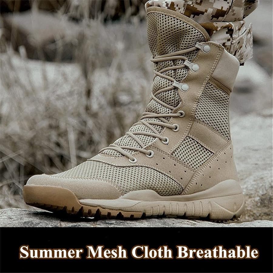 Hensftods Wanderstiefel Herren - Taktische Armeestiefel Atmungsaktiv