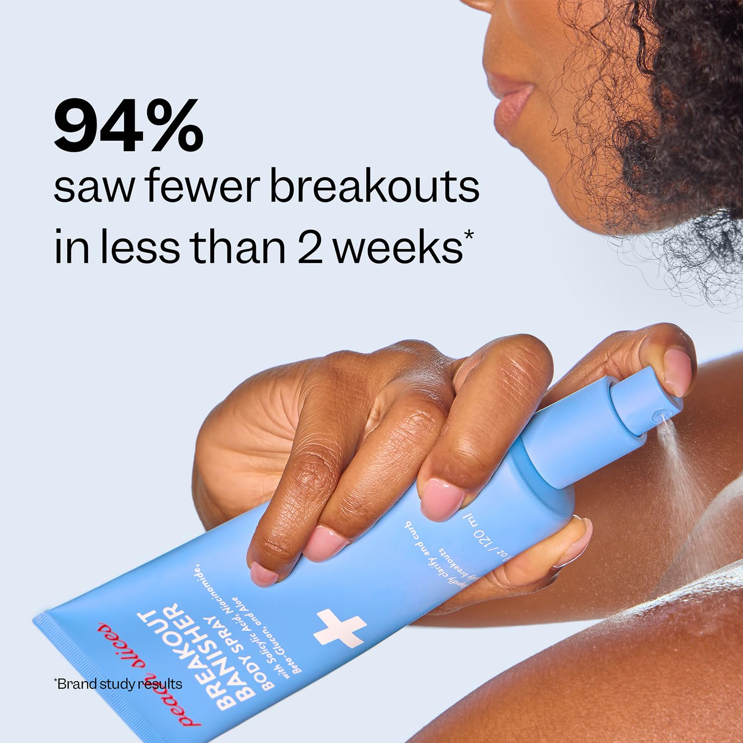 Peach Slices - Breakout Banisher Body Spray (4 oz) - 1% Salicylic Acid, Glycolic Acid - Clear & Prevent Body Breakouts - Niacinamide, Beta-Glucon, Aloe - Vegan, Cruelty Free, Korean Skin Care & Beauty - Image 5