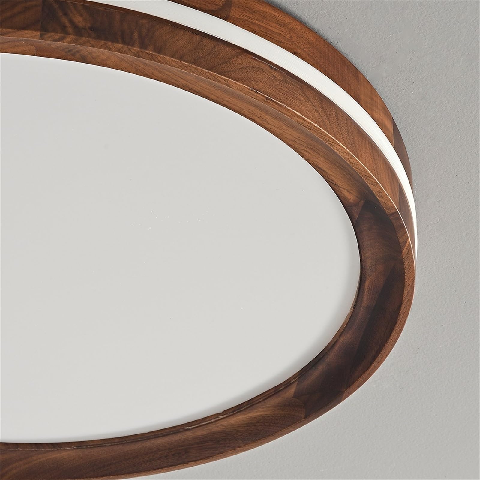 lampa sufitowa Lampa sufitowa do salonu z orzecha włoskiego, nowoczesna, prosta, do sypialni i jadalni Sypialnia