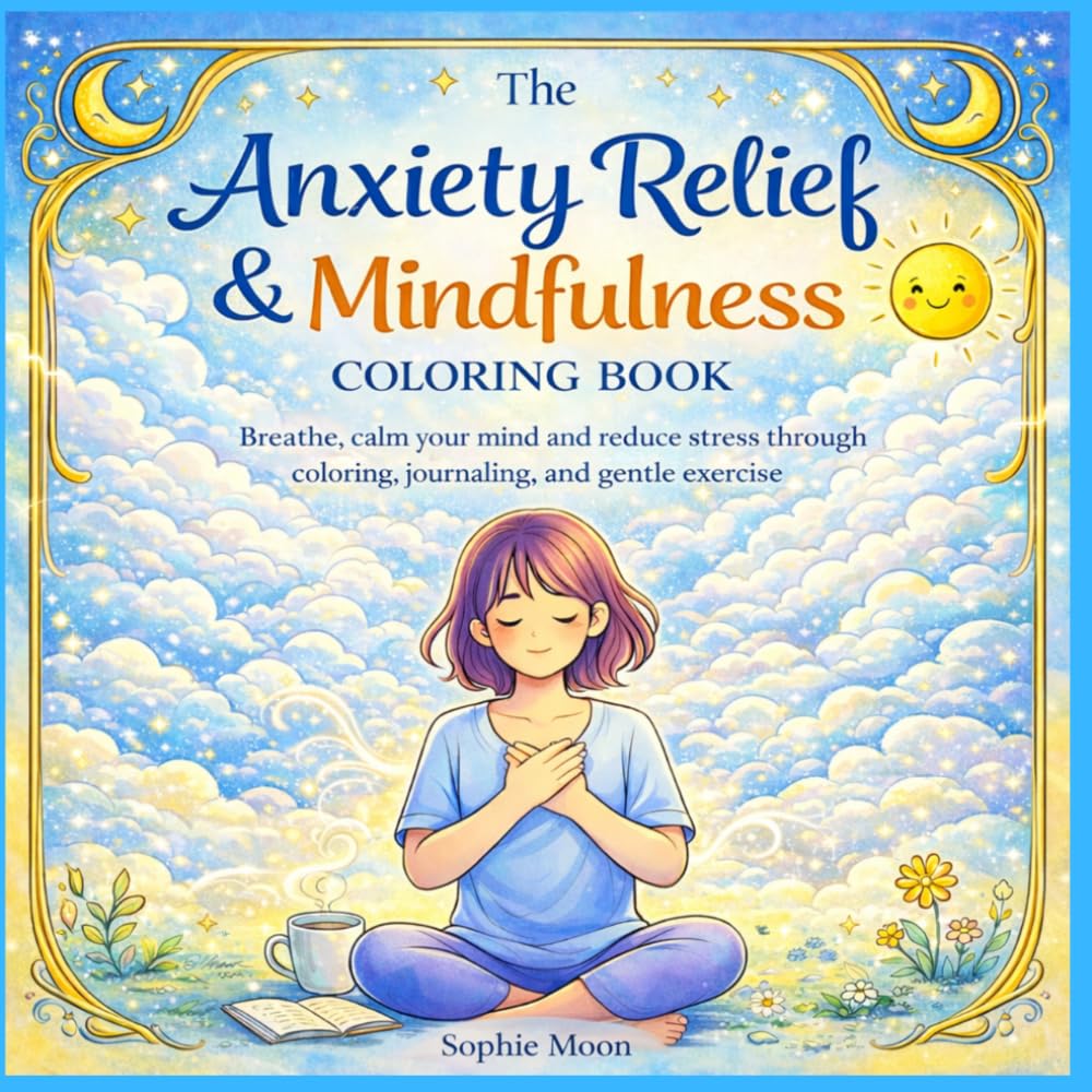 Stress and anxiety relief and mindfullness coloring book for adults and kids: relax, reflector and express yourself: A relaxing coloring book with ... or stress and anxiety relief and self-love