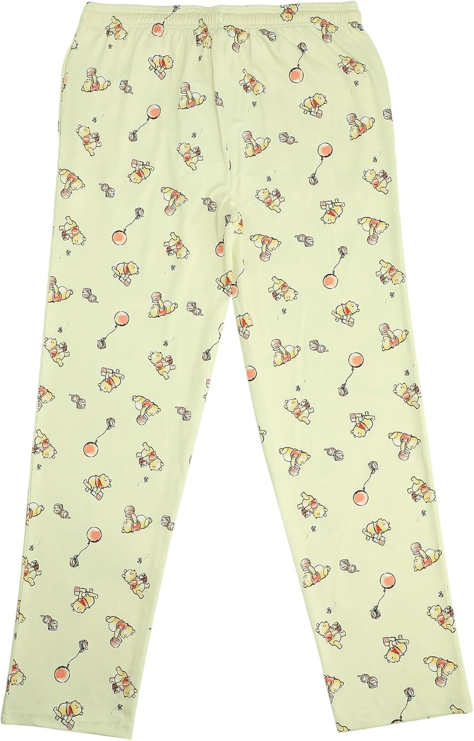 Bioworld Winnie The Pooh Balloons & Honey Unisex Off-White Sleep Pajama Pants - Image 4