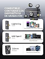 Vista 7 de Micrófono inalámbrico Hollyland Lark M2 para iPhone/Cámara/Android/PC, Audio de alta fidelidad 48kHz/24-bit, Alcance de 300m, Cancelación de ruido