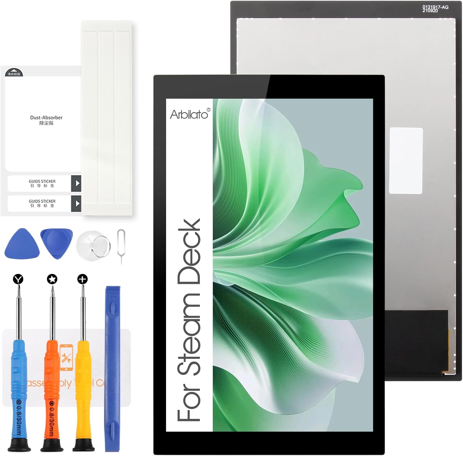 Screen for Steam Deck Screen Replacement for Steam Deck LCD Screen Anti-Glare LCD Display Digitizer Assembly Repair Parts