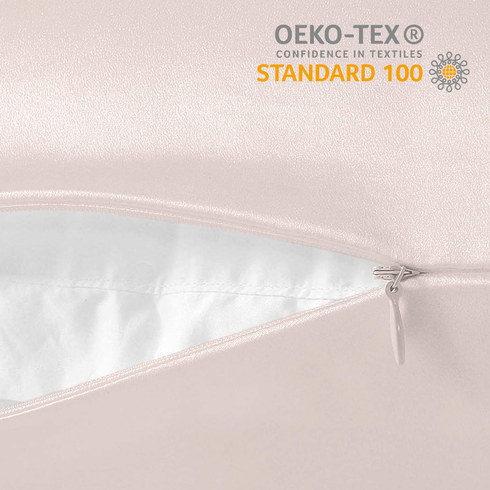 Federa Seta Cuscino 50x80cm - 22 Mamme 100% Seta Naturale Grado 6A - per Pelle e Capelli - ANTICRESPO e ANTIAGING - OEKO-TEX - Federe Cuscino Letto 1pz Rosa