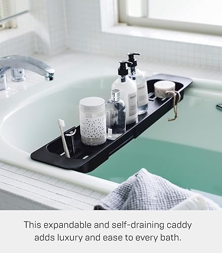 Miniatura 2 de Yamazaki Home Tower - Bandeja extensible para bañera - Soporte para mesa de baño