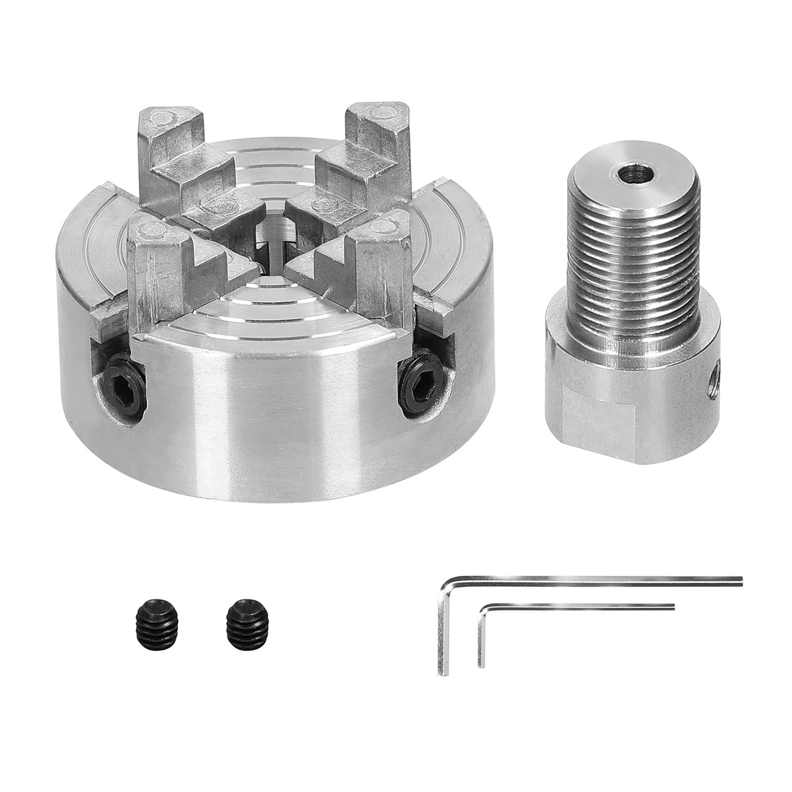 Mandril de torno 3/4 mordazas con perno montaje autocentrante manual for rectificado, fresado y torneado 3,17 mm/5 mm/8 mm mandriles(4 jaws-3.17mm)