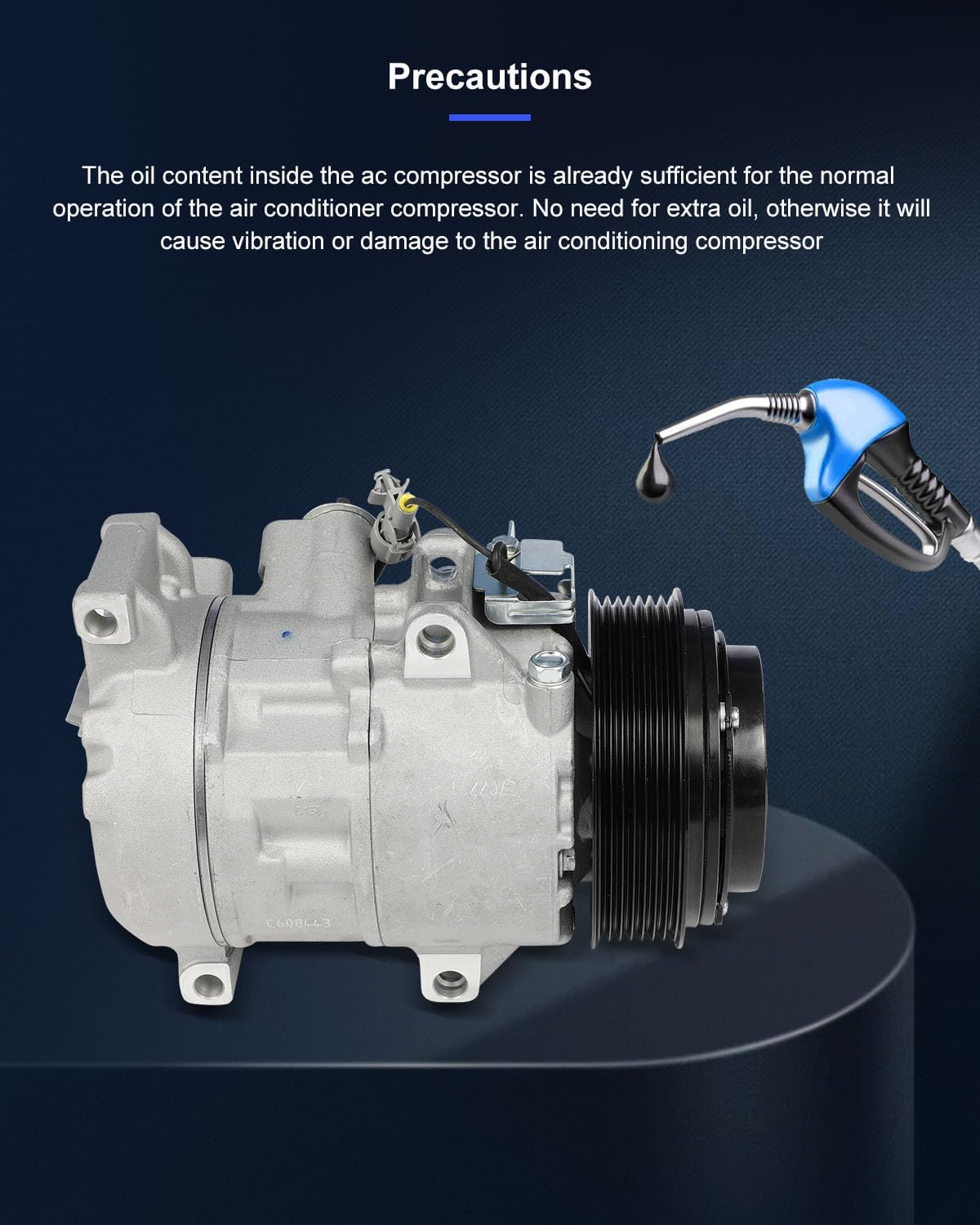 ECCPP AC Compressor with Clutch 2007-2011 Fit for Toyota Camry 3.5L 2005-2012 Fit for Toyota Avalon 3.5L Air Conditioning Compressor Fast Cooling 7 Grooves