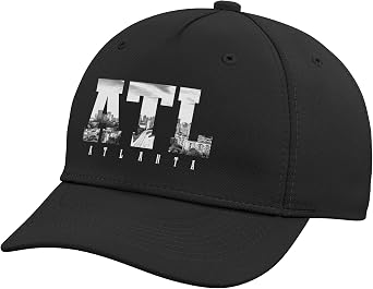 ATL Atlanta Skyline Pride Black & White Vintage Georgia Adjustable Baseball Hat