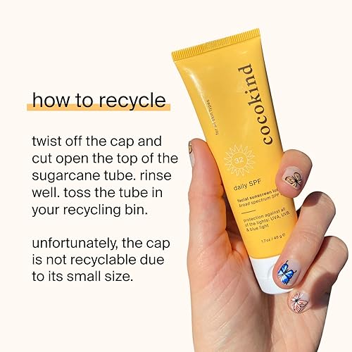 Miniatura 4 de Cocokind SPF diario protector solar facial protector solar mineral con óxido de zinc sin perfume protector solar seguro para arrecifes con