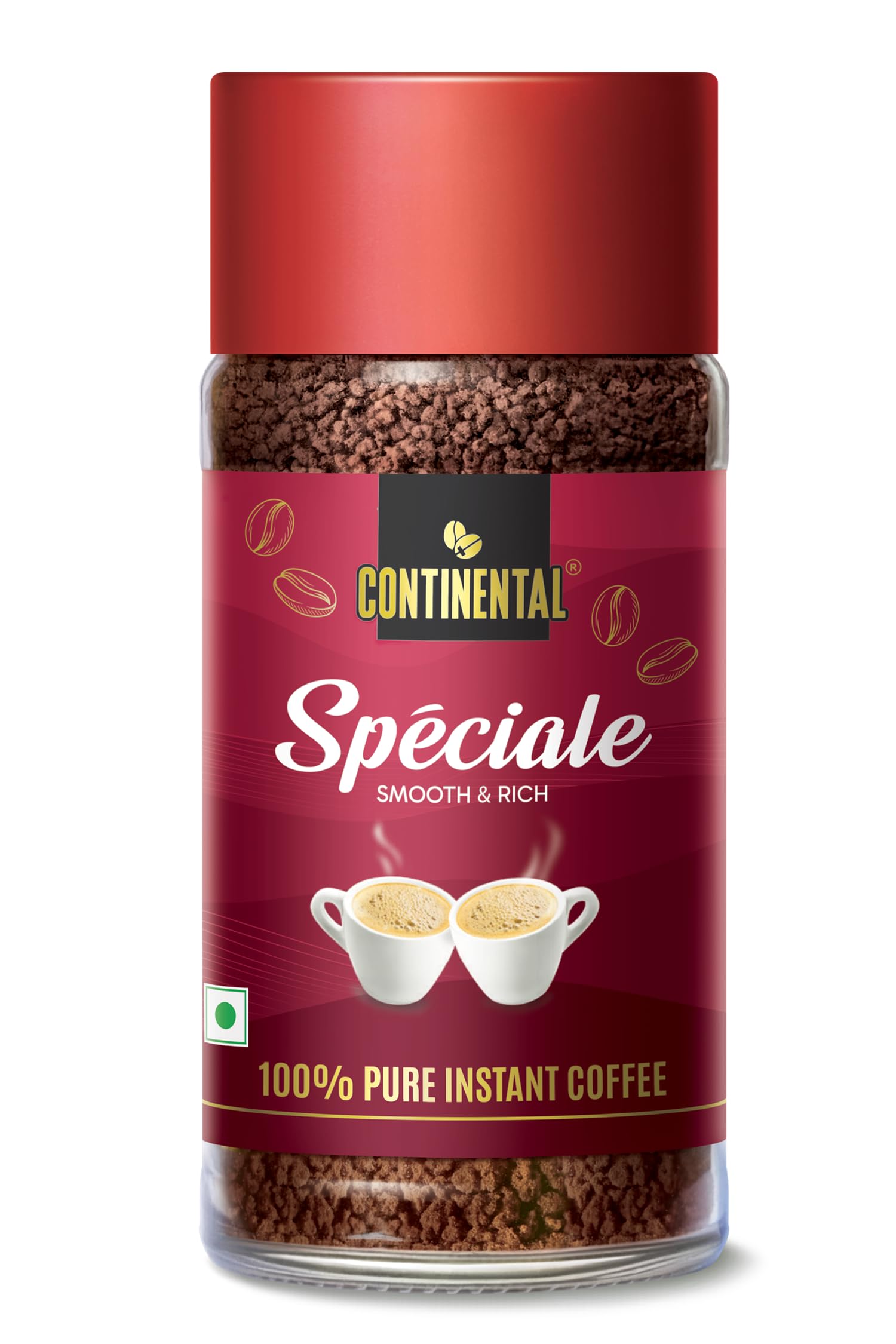 Speciale Instant Coffee | Premium Arabica Blend | 100% Pure Coffee | Smooth & Rich | Medium Roast | No Added Flavors | 50 G Jar