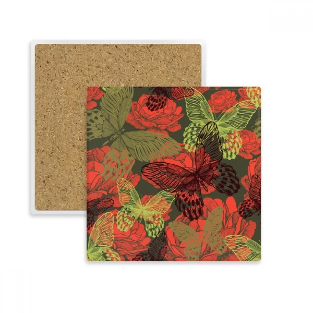 Coaster tasse porte de pierre absorbant vintage pour verre et décoration