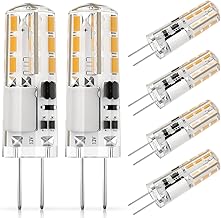 DiCUNO G4 LED Warmweiß Birnen, 12V 1,2W ersetzt 10W Halogenlampe, 3000K, 120lm Energiesparlampe, G4 mini LED Leuchtmittel, Flimmerfrei, Nicht dimmbar, 6er Pack