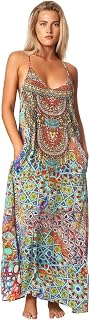 La Moda Clothing Spaghetti Strap Maxi Dress with Pockets