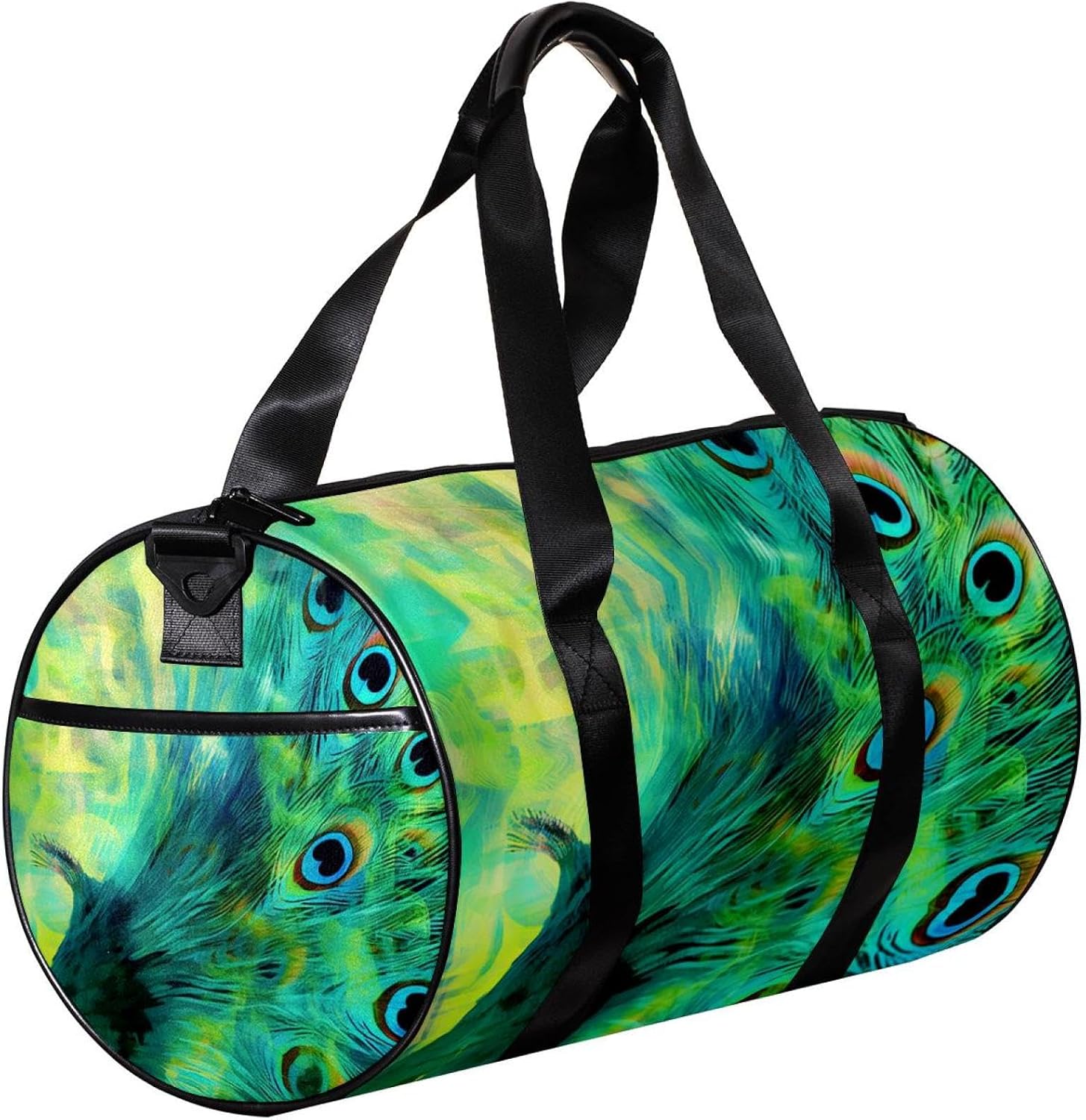 Gym Bags for Women,Duffle Bag for Travel,Abstract Blue Peacock,Gym Bag for Men