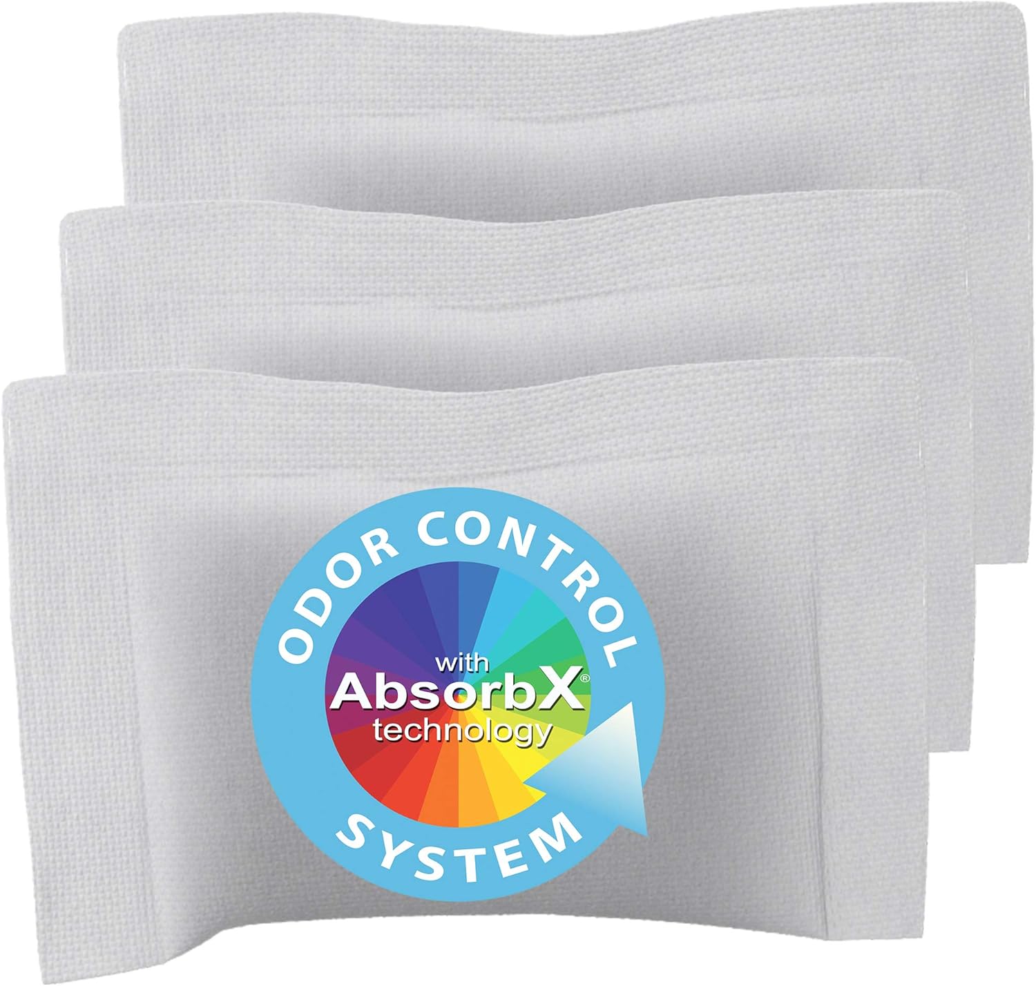 iTouchless AbsorbX Odor Removers 3Pack Biodegradable Deodorizer Filters fits Trash Cans with