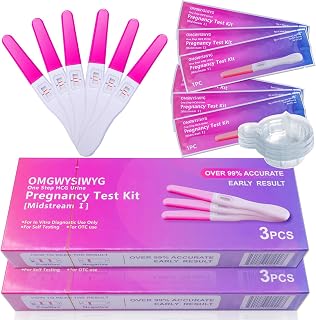 Pregnancy Test Early HCG Detection Sticks Over 99% Accuracy Home Pregnancy Test Individually Packed (6 Counts)