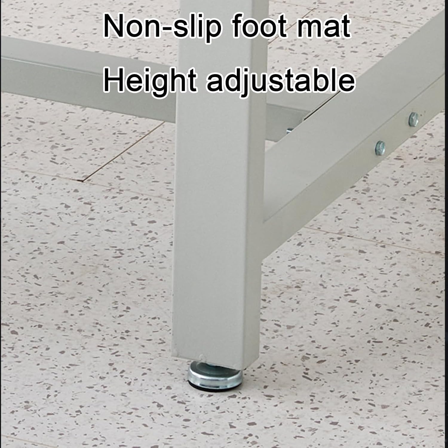 Heavy-Duty Stainless Steel Workbench with Removable Drawer Lockable with Key Slip-Resistant Adjustable Feet Workshop Work Table Snap-on Design Suitable for Warehouse Use