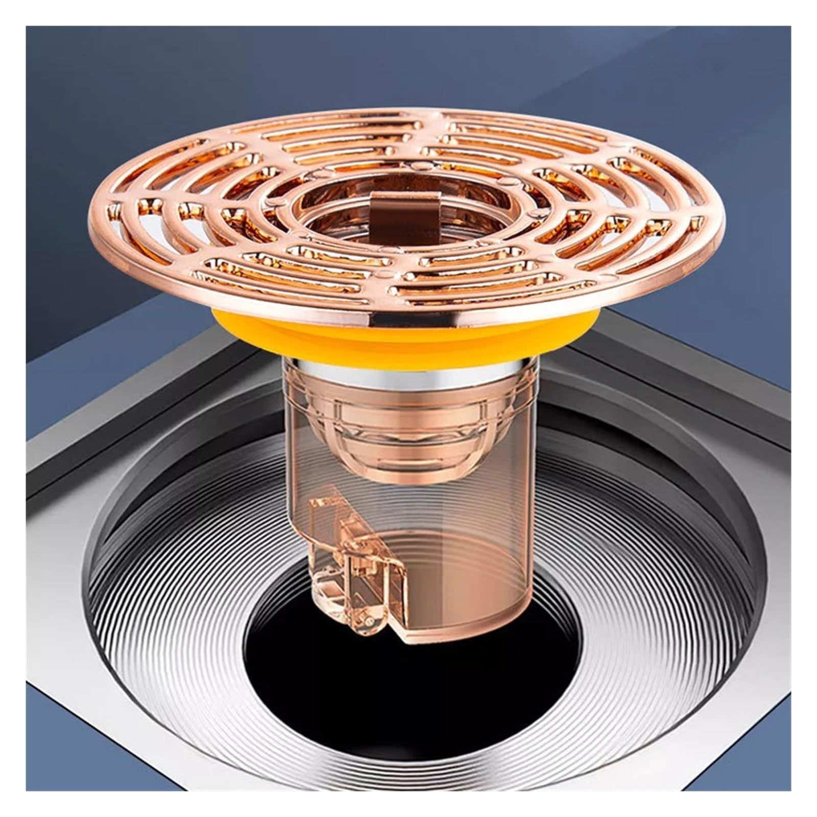 Noyau de drain de sol anti-odeurs automatique pour évacuation de douche italienne