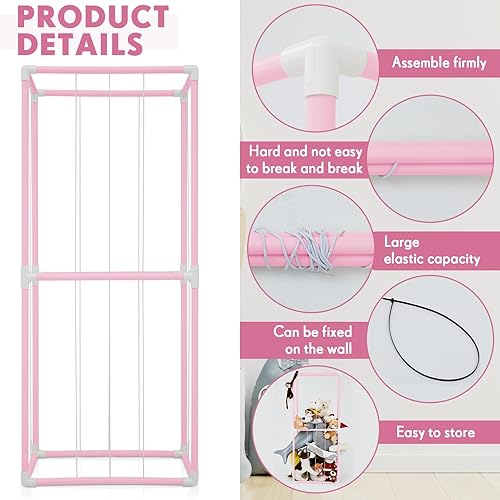 Miniatura 4 de Organizador de almacenamiento de animales de peluche, organizador de almacenamiento grande para animales de peluche, almacenamiento de juguetes de