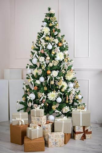 Artificial Christmas Tree with Stand, Fir Tree of 4 ft - 8 ft / 120cm - 240cm (Green, 210cm 958Tips) - 2