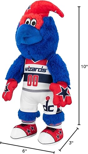 Miniatura 7 de Bleacher Creatures Washington Wizards G-Wiz - Figura de peluche de mascota de la NBA de 10 pulgadas, una mascota para jugar o exhibir