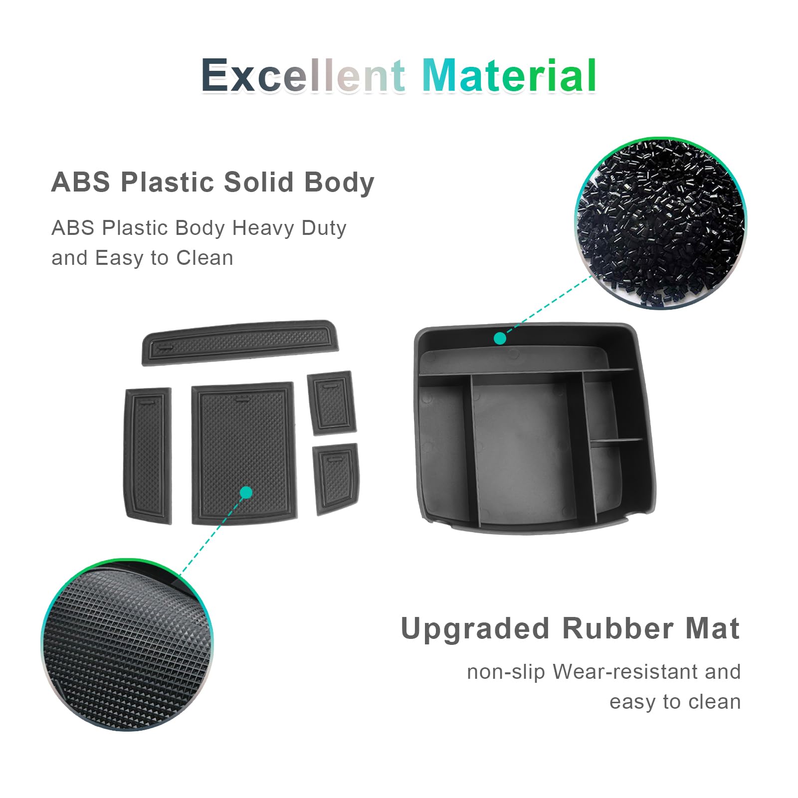 1X Nero Bracciolo Centrale Clip Pannello Bracciolo Scatola Fibbia Maniglia Clip Di Bloccaggio Clip Di Fermo Misura Per Kia Sportage R 2010-2017 - Foto 6