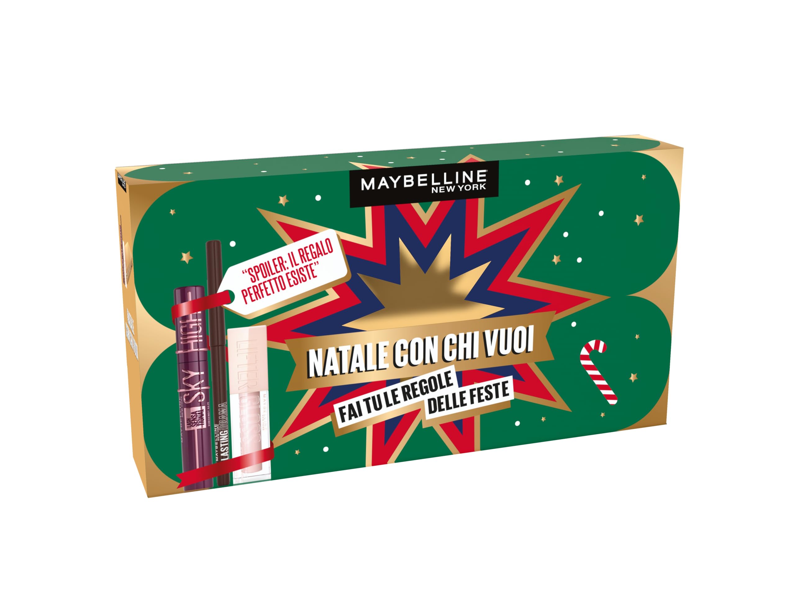 Maybelline New York Geschenkbox Mascara, Eyeliner und Gloss Set