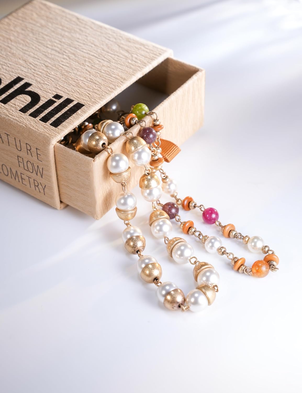 Vintage Beaded Pearl Choker Necklace Gold Plated Layered Boho Retro Adjustable Statement Jewelry for Women - Image 3