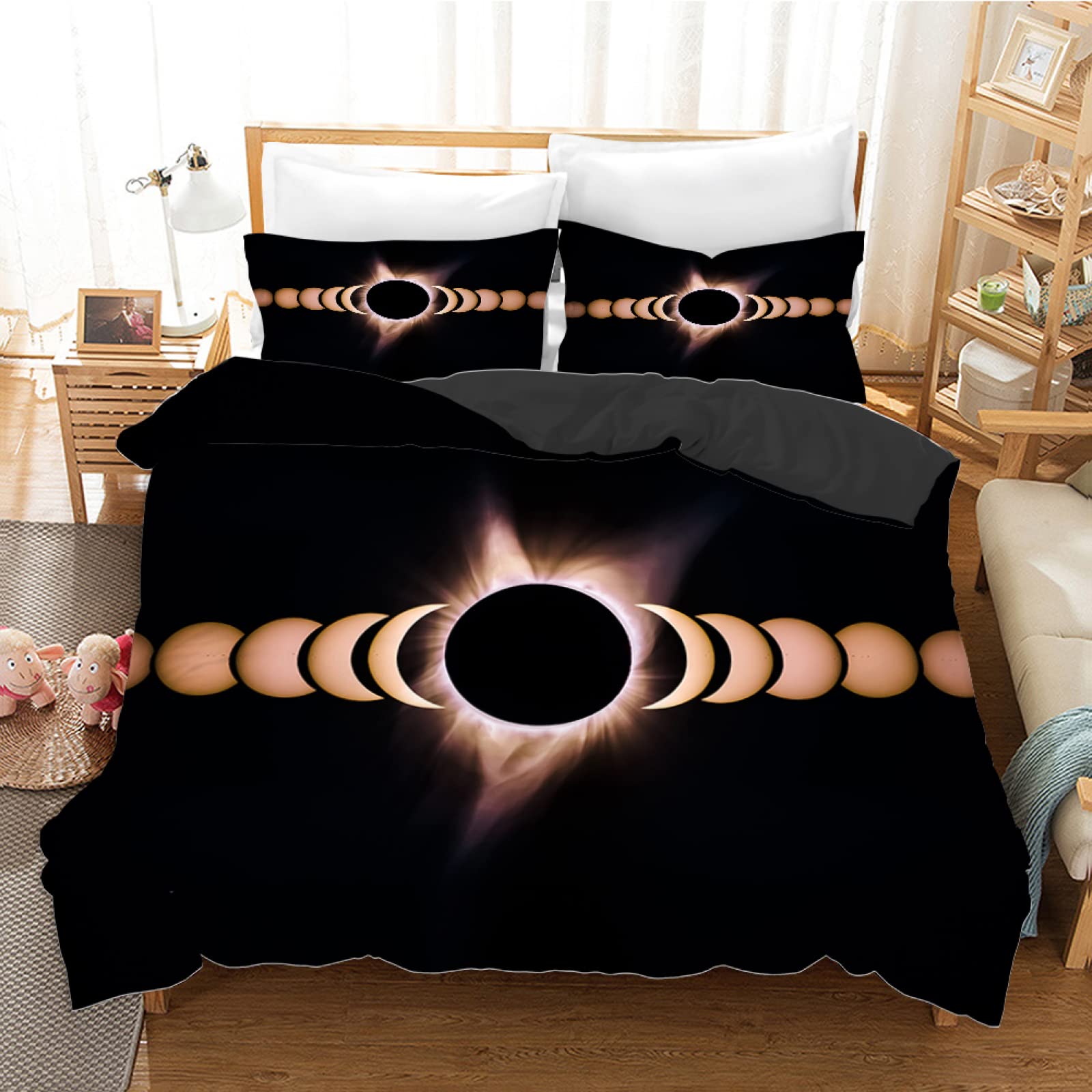 Housse de couette 140x200 cm facile à enfiler avec son zip pour lit enfant