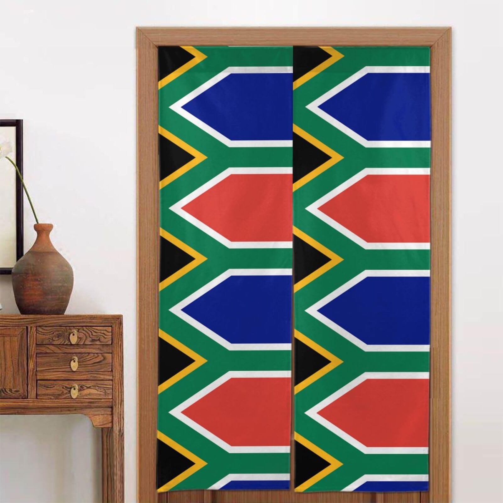 CNTDBU South African flag Door Curtain 34x56 Inch-Room Divider Panel for Privacy, Entryway Screen for Kitchen Bedroom