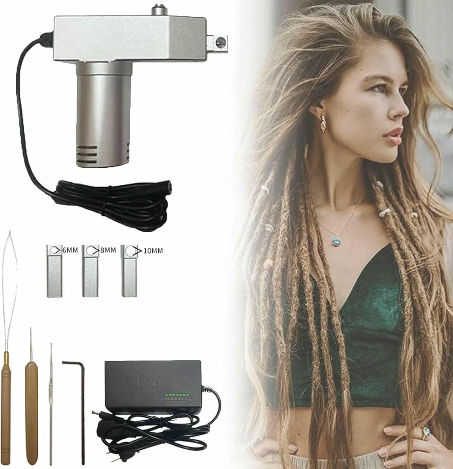 Hedlenie Plecenie Mini Ręczna Maszyna Dreadlock Hedlenie Plecenie Włosów Maszyna Do DIY Plecenia Dreadlock (6/8/10/12/14/16mm)