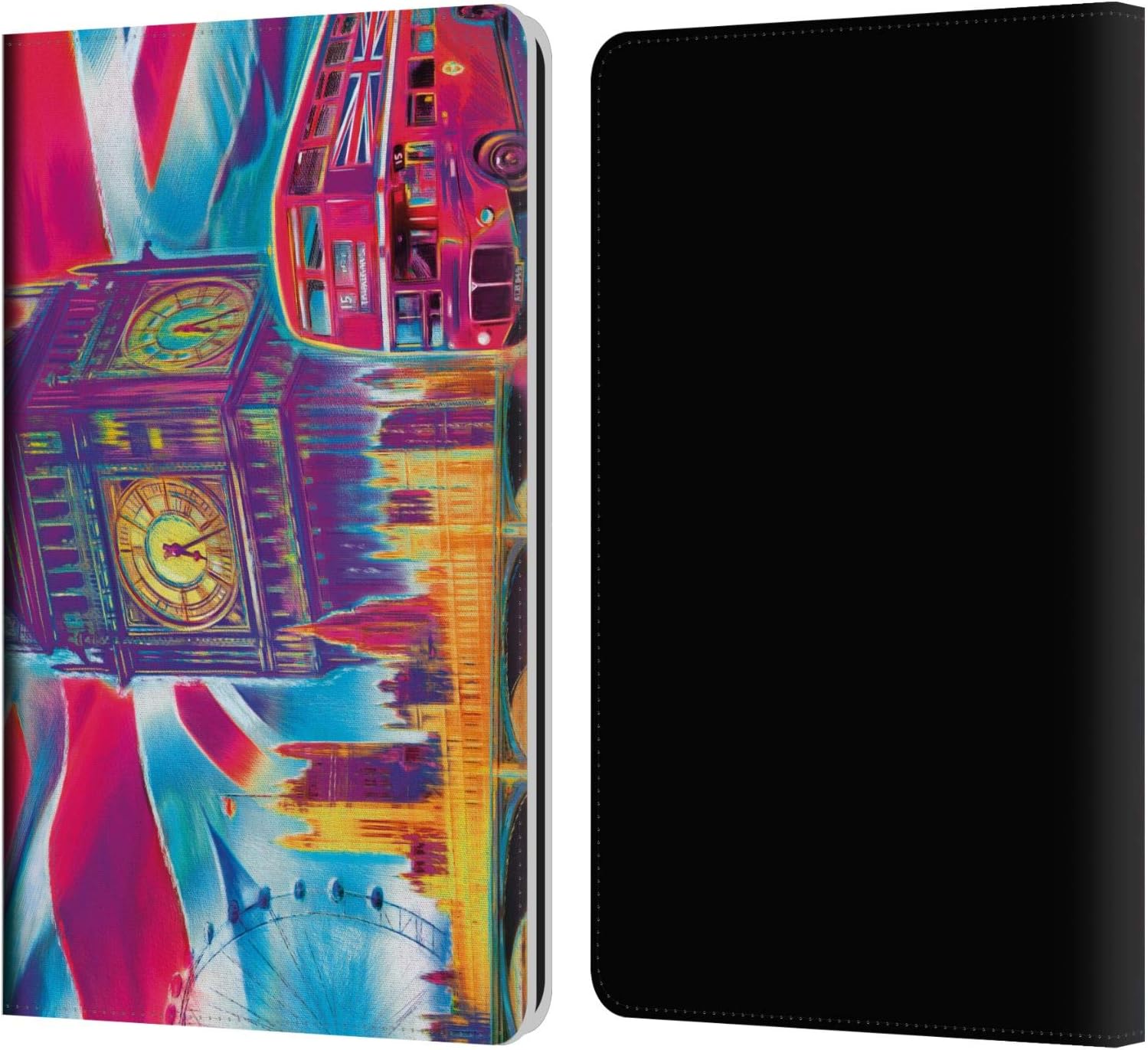 Head Case Designs Officially Licensed P.D. Moreno London 2 Cities Leather Wallet Case Compatible with Kindle Paperwhite 1/2 / 3