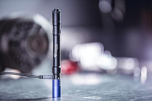 Miniatura 8 de Streamlight 66148 Stylus Pro USB 400nm UV recargable pluma con adaptador de CA de 120V, cable USB y funda de nailon, color negro