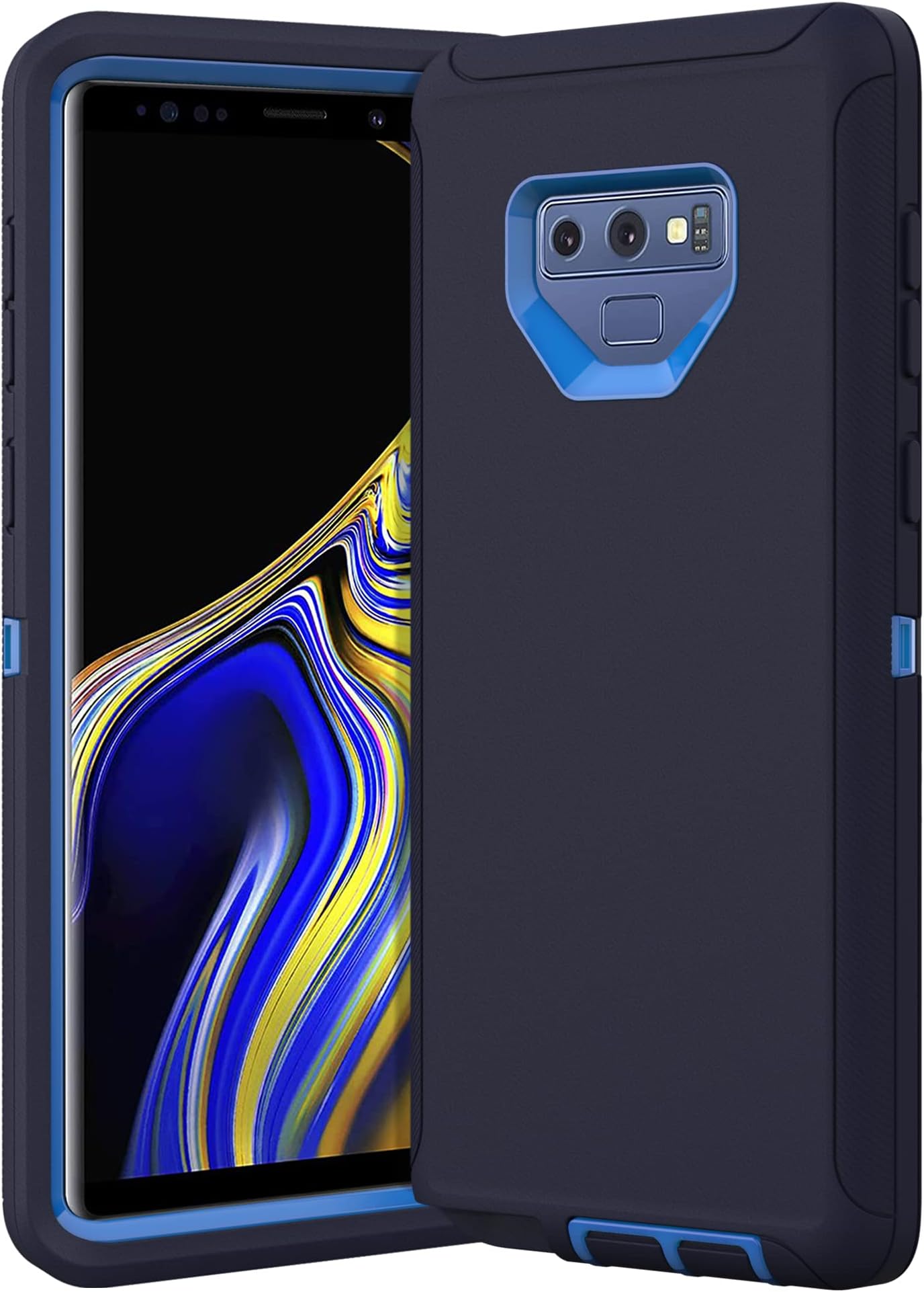for Samsung Galaxy Note 9 Case,Dropproof Shockproof Heavy Duty Protective for Samsung Note 9 Case, 6.4 in(Dark Blue)